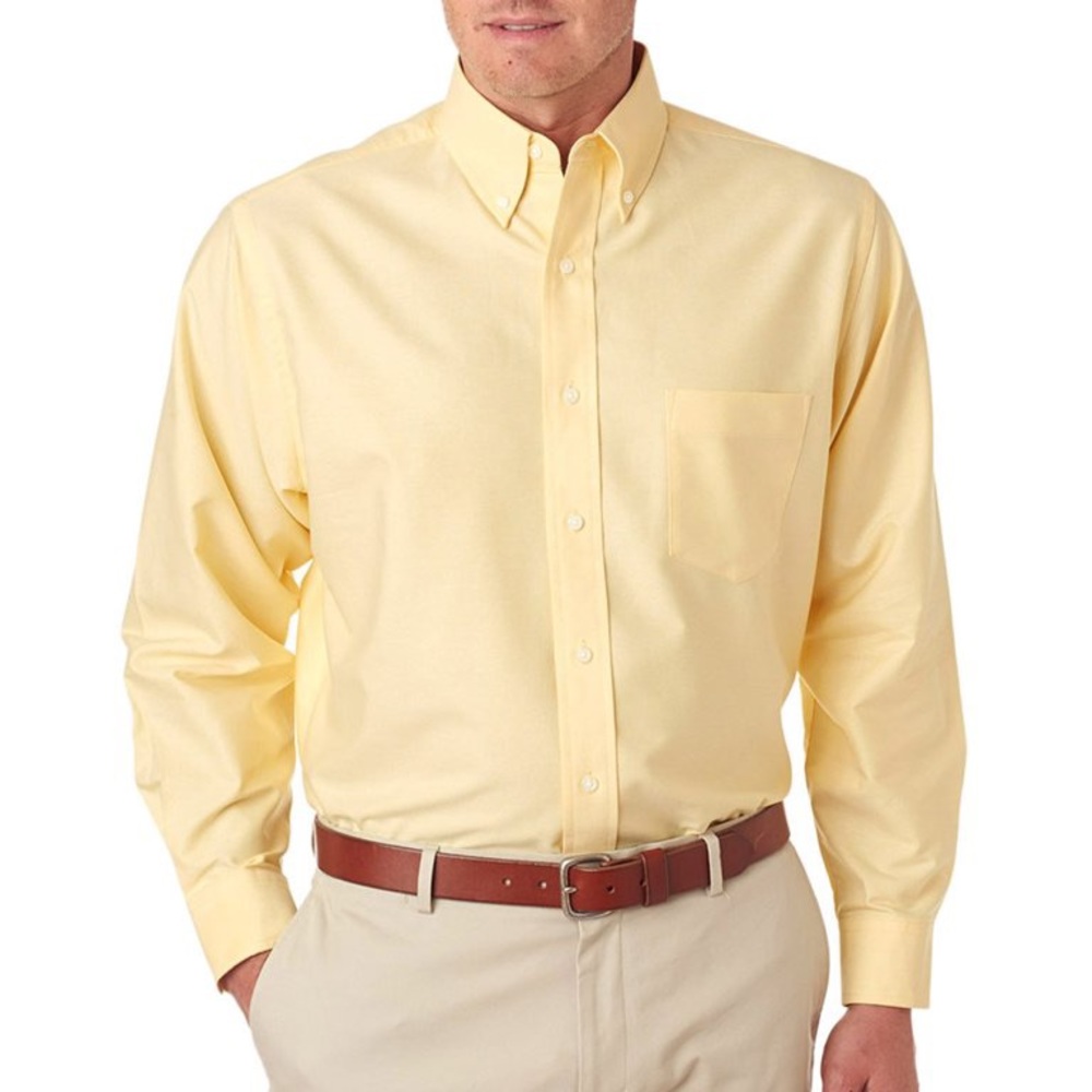 Chaps men’s Classic Oxford fit yellow dress shirt